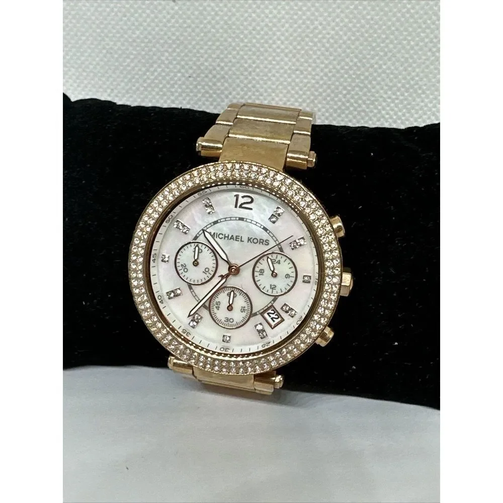 Michael Kors Parker MK5491 Women's Gold Stainless Steel Analog Dial Watch NUL33